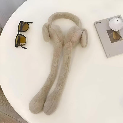 🐰 غطاء أذن قطيفة شتوي