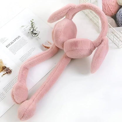 🐰 غطاء أذن قطيفة شتوي